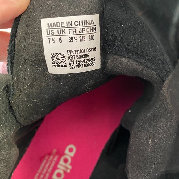 adidas Tubular Invader Strap, Core Black Shock Pink - Size 7.5 - Picture 6 of 8